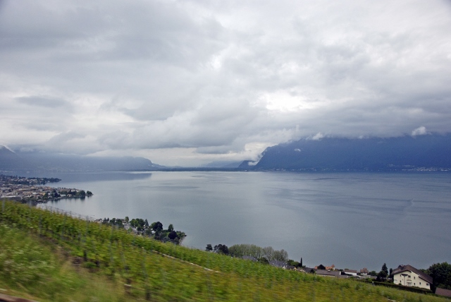 nuances de gris sur le Leman